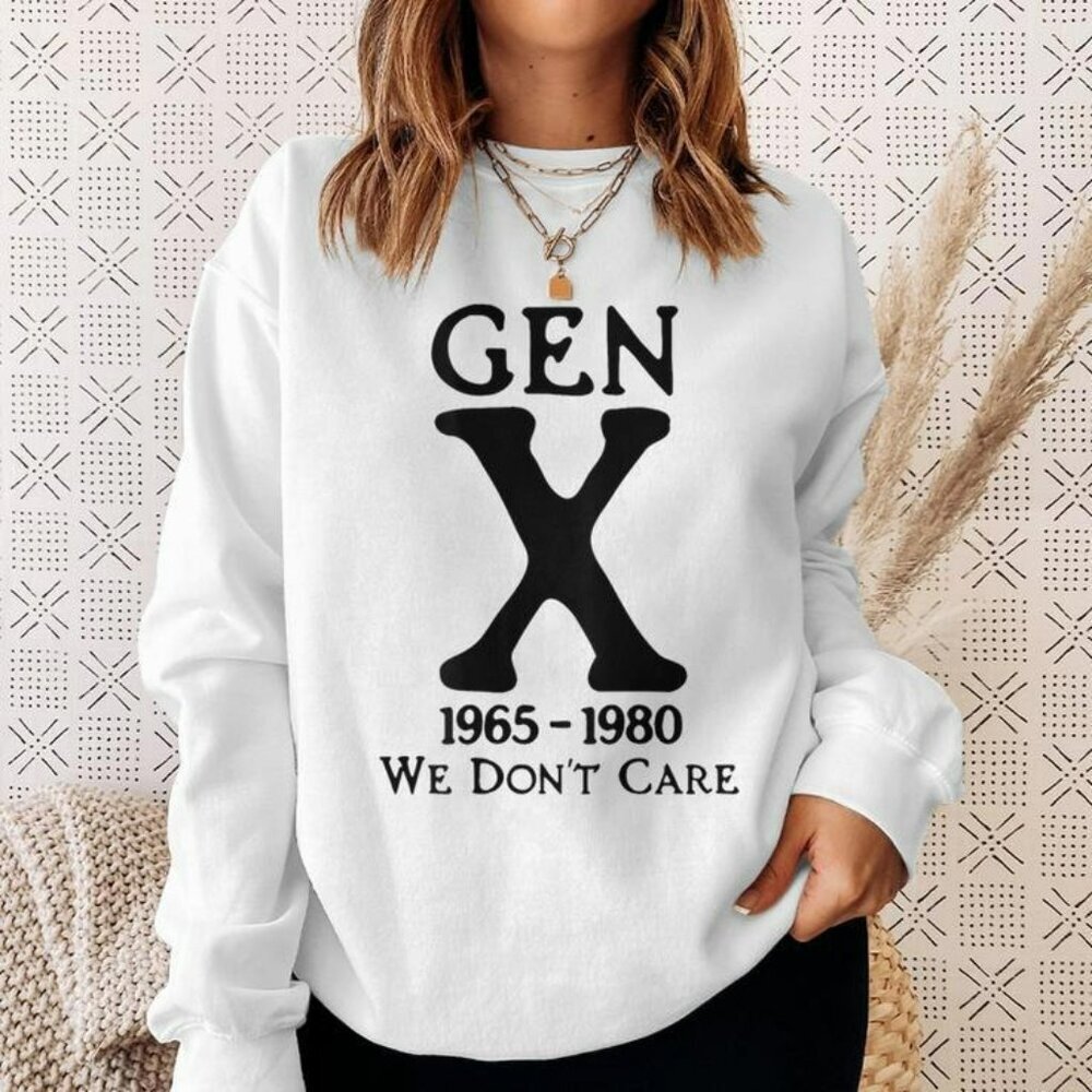 🦋 Generic Beige Gen X Sweatshirt Unisex Size Small